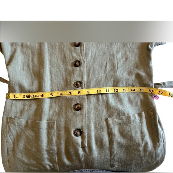 Bishop + Young sage green, short sleeve jump suit size M - Picture 8 of 8